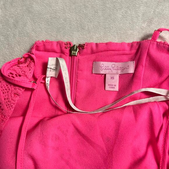 Lilly Pulitzer Jennilee Crotchet Lace Dress & Tatum Fringe Cardigan Size XS BOTH - Picture 5 of 15